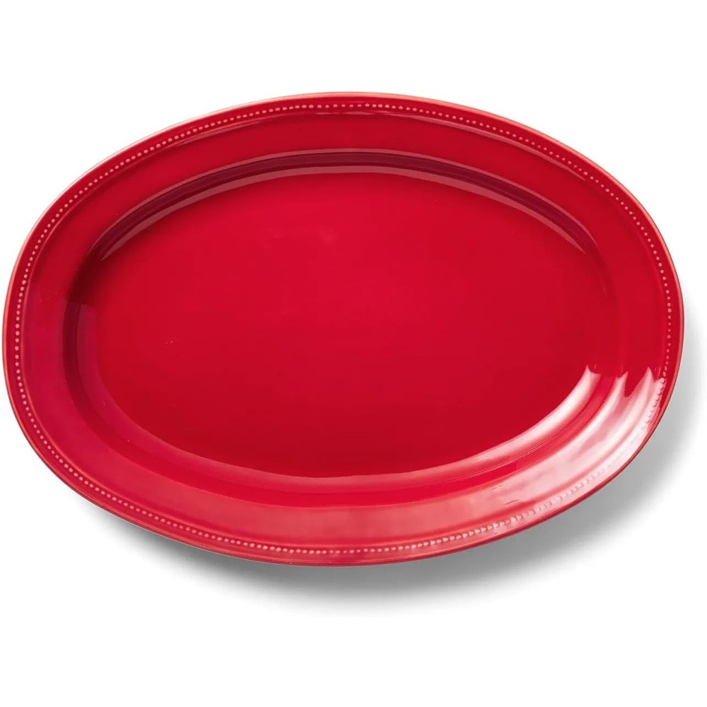 image:imageSur la table Pearl Red Oval Platter