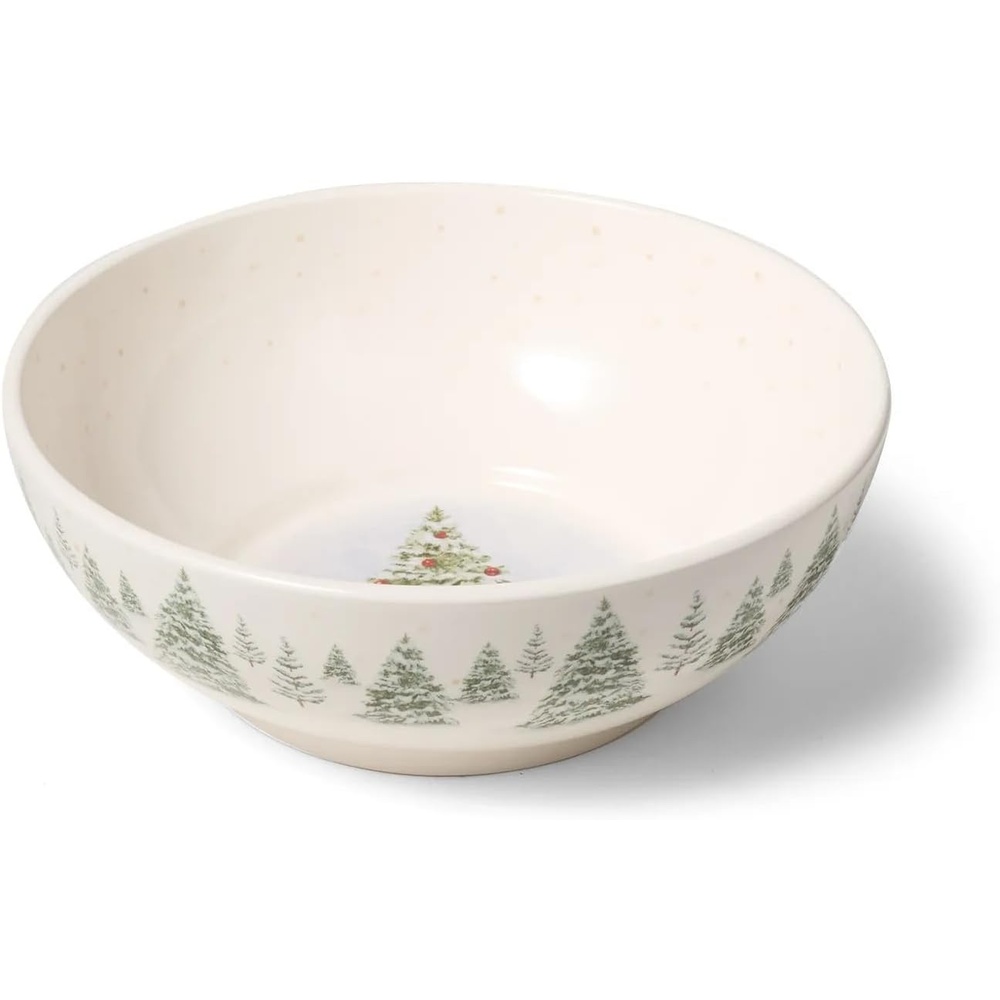 image:imageSur la table Vintage Christmas Serving Bowl White