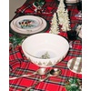 Sur la table Vintage Christmas Serving Bowl , White