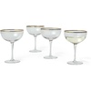 Sur La Table Gold Rim Coupe Glass